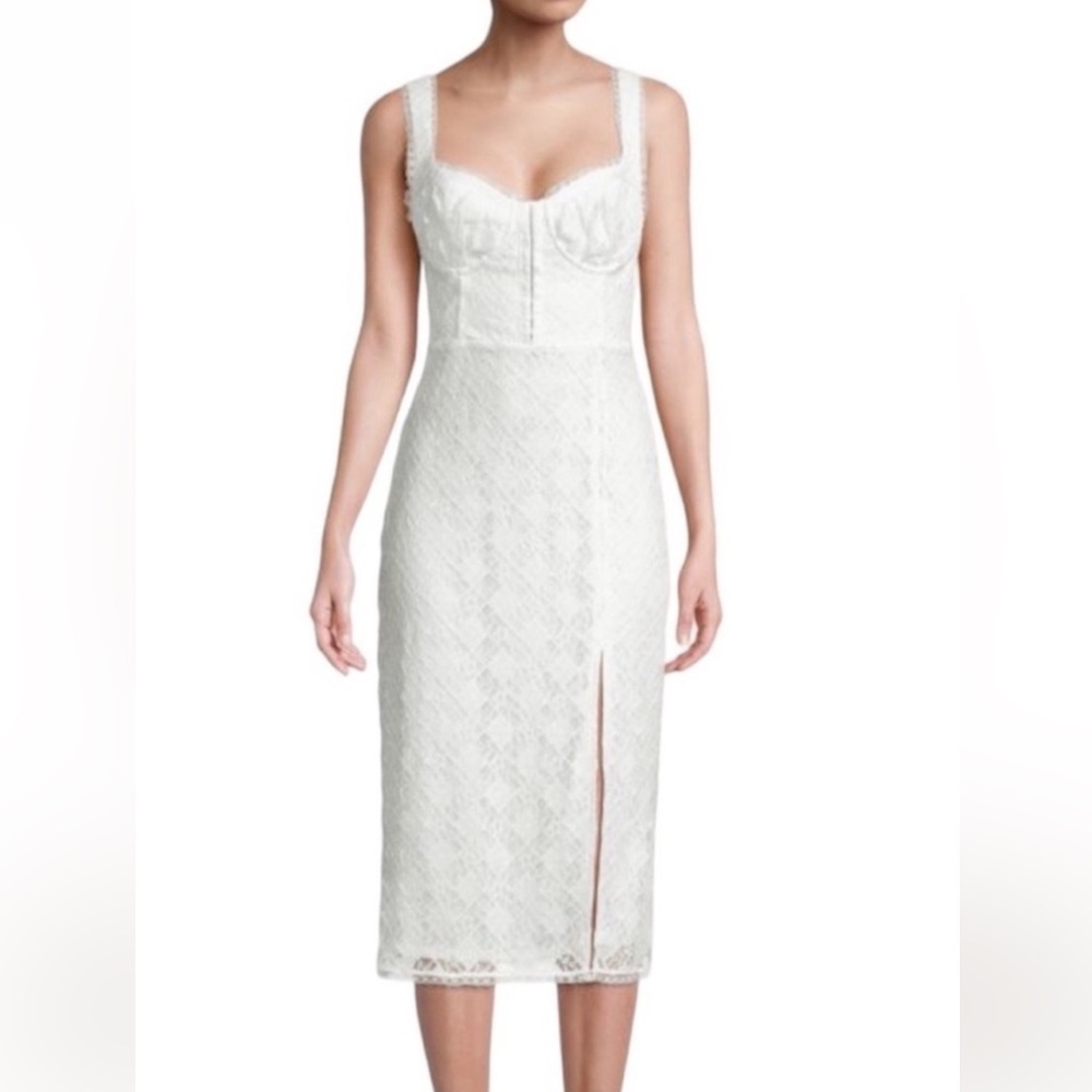 Astr White Lace Dress